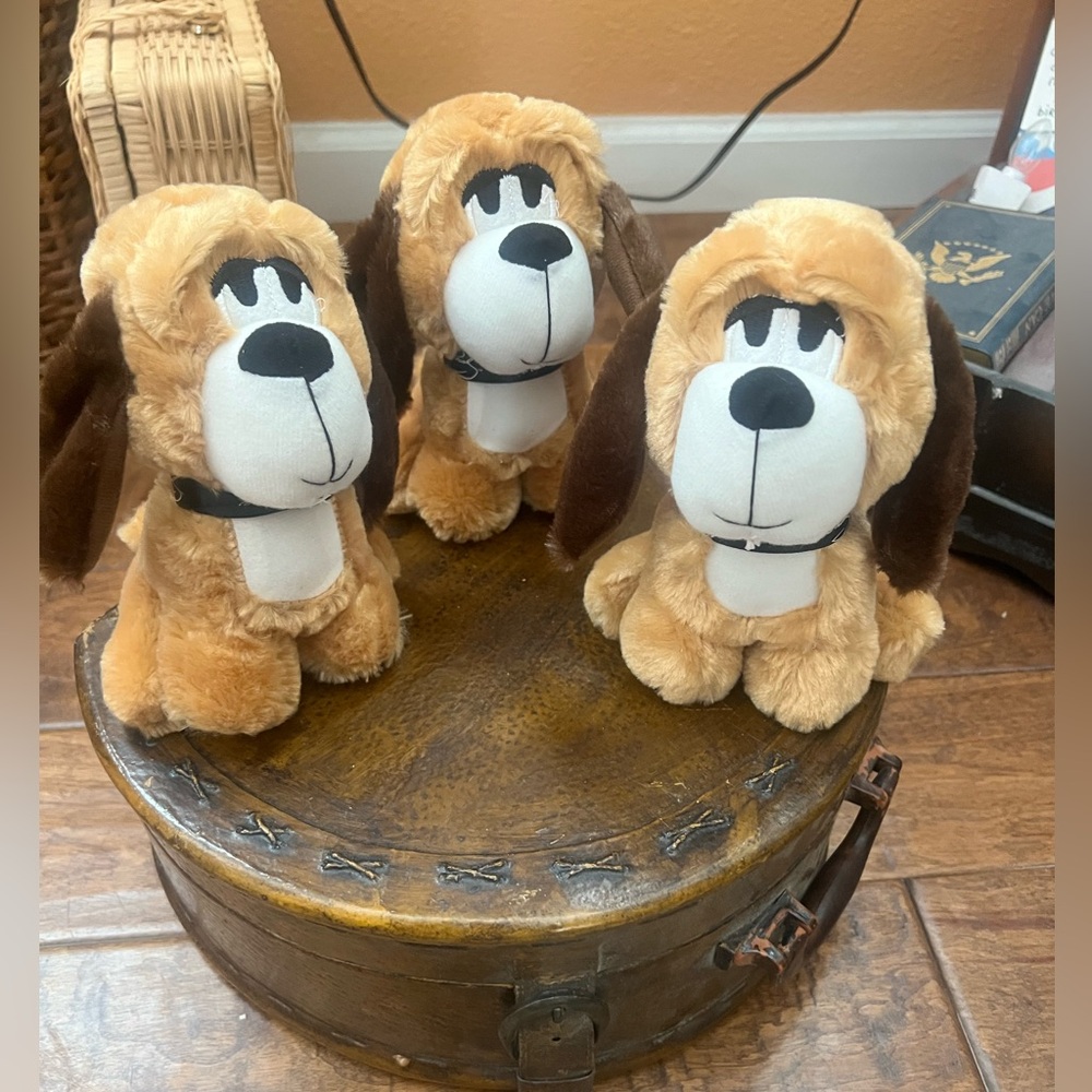 3 Stuff Animals with Elvis Presley ribbon attached at the neck. 7” Great Gift